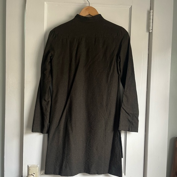 A.P.C. Forest Green Wool Blend Dress - Picture 2 of 6